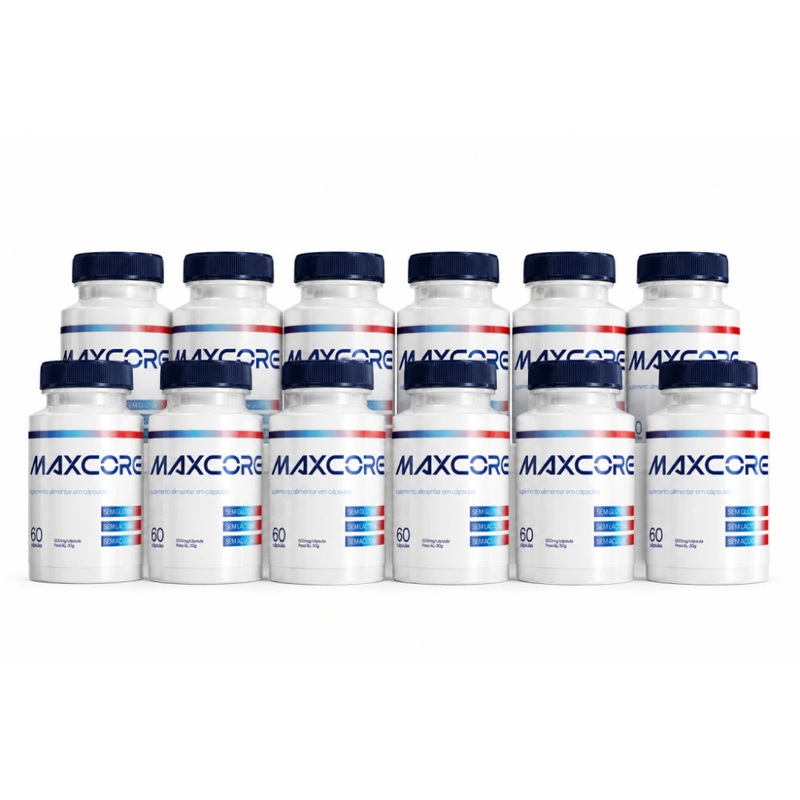 MaxCore - 12 Potes - 12 Meses de Tratamento